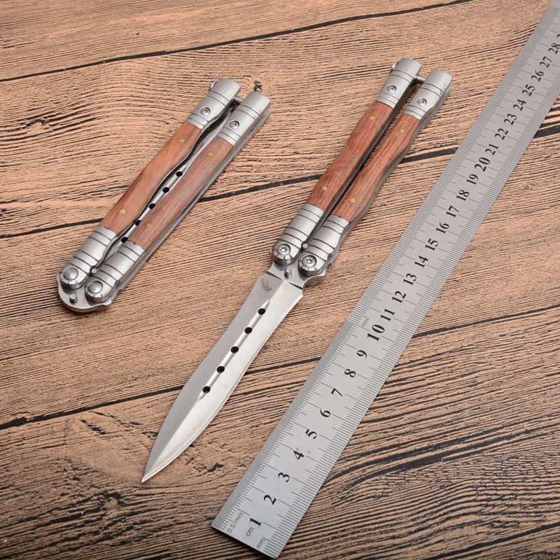 NEW Fashion C53 Double front 440C Blade Camping Outdoor Folding Knife Balisong Hunting Training Survival Tactical EDC Kitchen
NEW Fashion C53 Double front 440C Blade Camping Outdoor Folding Knife Balisong Hunting Training Survival Tactical EDC Kitchen