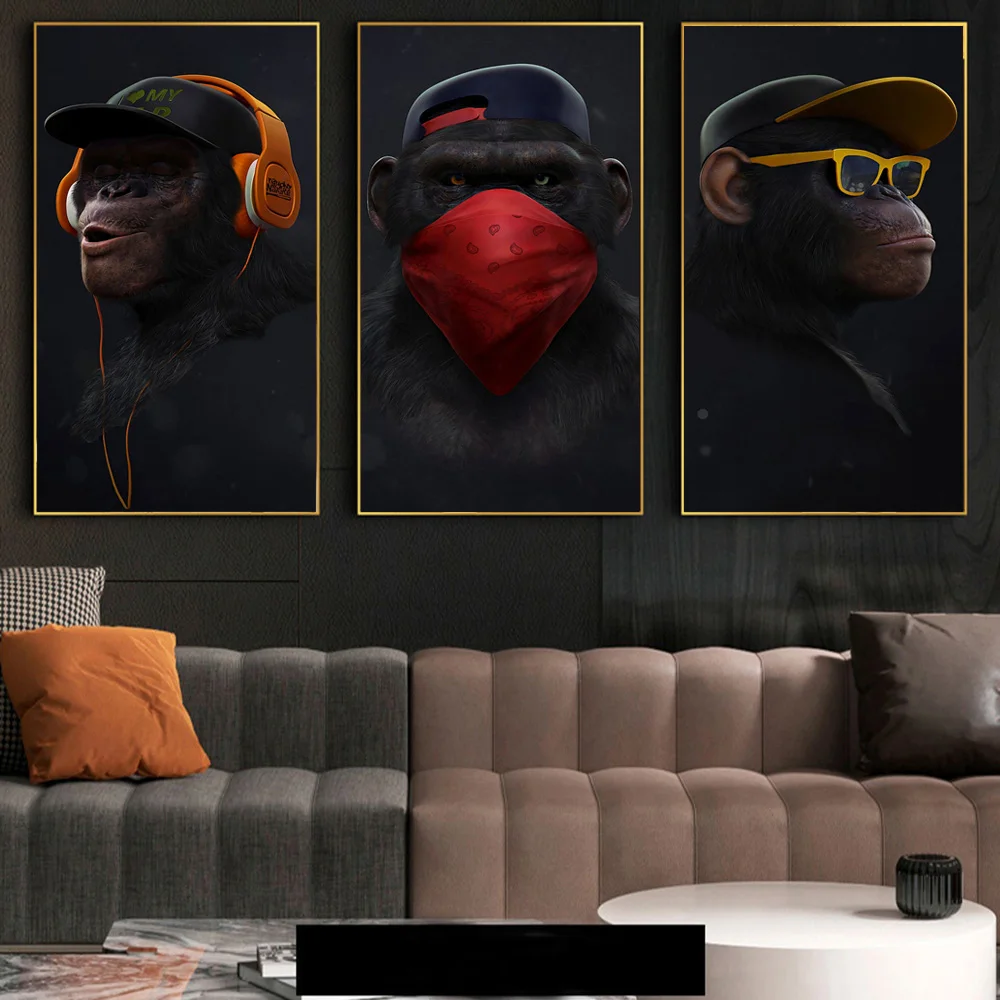 Funny Monkey Art Wall Paintings Print On Canvas Music Monkey With Mask Posters And Prints Nordic Art Animals Pictures Cuadros
Funny Monkey Art Wall Paintings Print On Canvas Music Monkey With Mask Posters And Prints Nordic Art Animals Pictures Cuadros