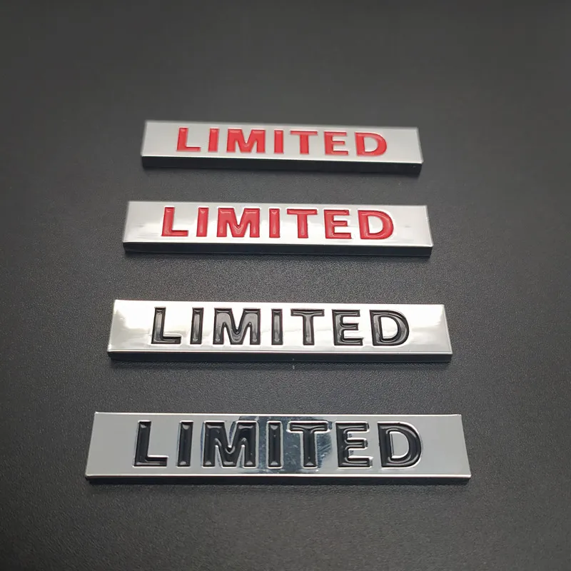 2 pcs 3D Black Red Limited Edition Metal Sticker Universal Car Auto Body Emblem Badge Sticker Decal Chrome Emblem Car Styling
2 pcs 3D Black Red Limited Edition Metal Sticker Universal Car Auto Body Emblem Badge Sticker Decal Chrome Emblem Car Styling