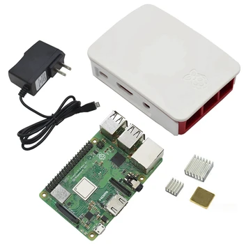 4 in 1 for Raspberry Pi 3 Model B+(Plus) + Abs Case + 5V 2.5A Power Adapter for Raspberry Pi 3B+Heatsinks
4 in 1 for Raspberry Pi 3 Model B+(Plus) + Abs Case + 5V 2.5A Power Adapter for Raspberry Pi 3B+Heatsinks