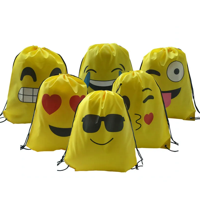 TRASSORY 6 Pack Emoji Drawstring Backpack Polyester Fabric Folding Cinch Sack Shopping Bag for Dym
TRASSORY 6 Pack Emoji Drawstring Backpack Polyester Fabric Folding Cinch Sack Shopping Bag for Dym