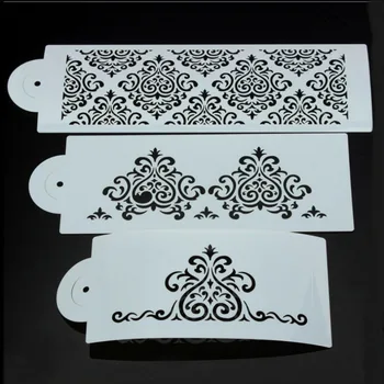 3pcs DIY Filigree Damask Flower Cake Stencil Carved Sugar Craft Fondant Printing Mold Cream Sugar Cutter Paste Tools Mold LESHP
3pcs DIY Filigree Damask Flower Cake Stencil Carved Sugar Craft Fondant Printing Mold Cream Sugar Cutter Paste Tools Mold LESHP