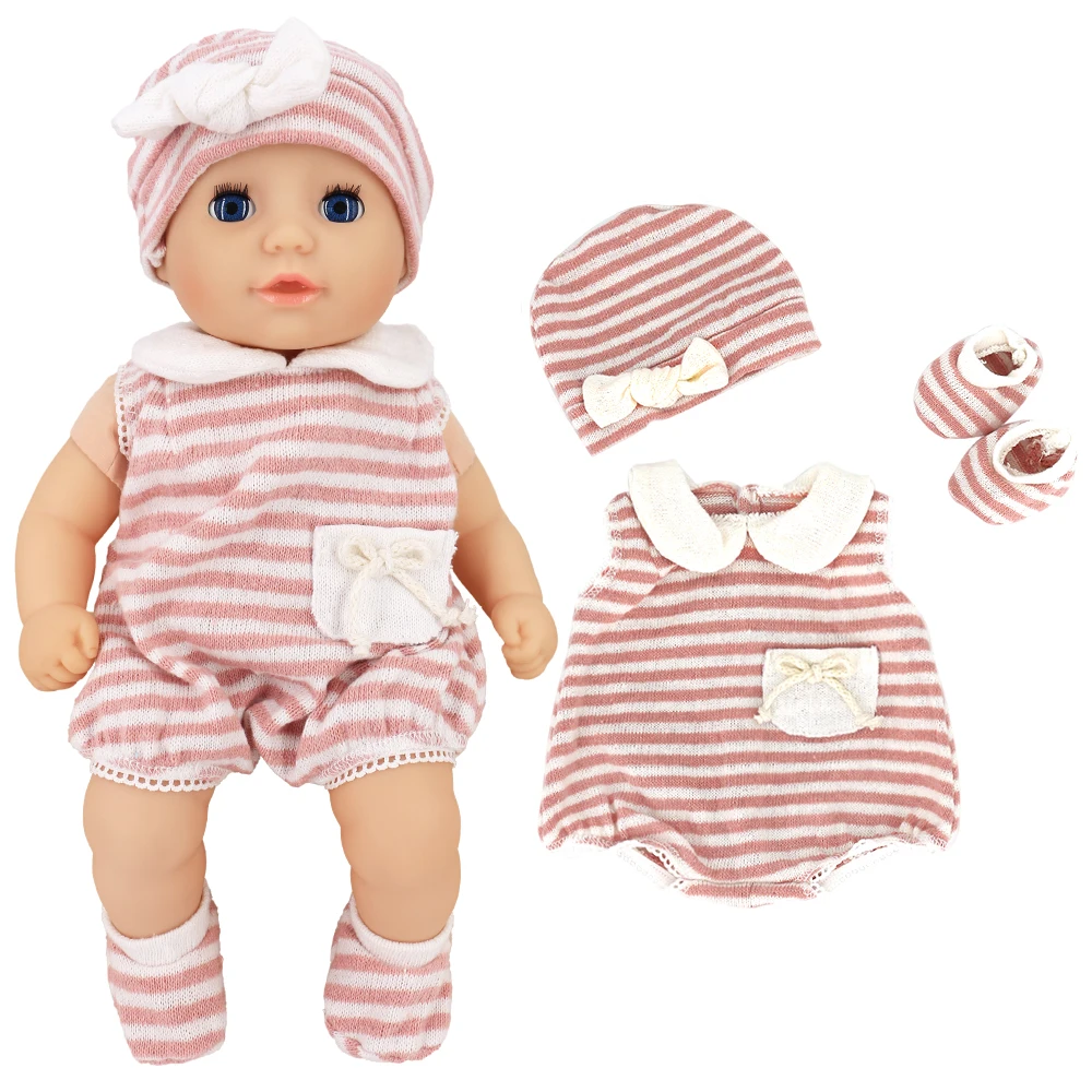 Фото Комплект одежды для куклы 16-18 дюймов шерстяной комплект комбинезоны головные