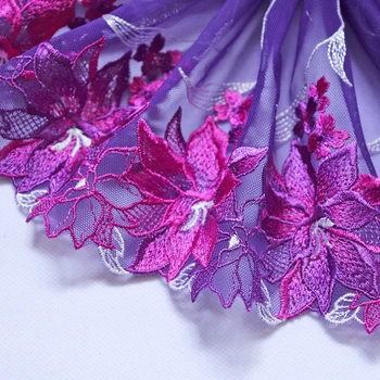 1Yard 20cm Width Floral Embroidered Lace Trim Dress Sewing Mesh Lace Fabric Purple Tulle Trimmings Handmade Clothing Accessories
1Yard 20cm Width Floral Embroidered Lace Trim Dress Sewing Mesh Lace Fabric Purple Tulle Trimmings Handmade Clothing Accessories