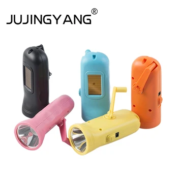 Solar flashlight USB rechargeable LED torch light hand crank powered mini flashlight for camping, night walk, night maintenance
Solar flashlight USB rechargeable LED torch light hand crank powered mini flashlight for camping, night walk, night maintenance
