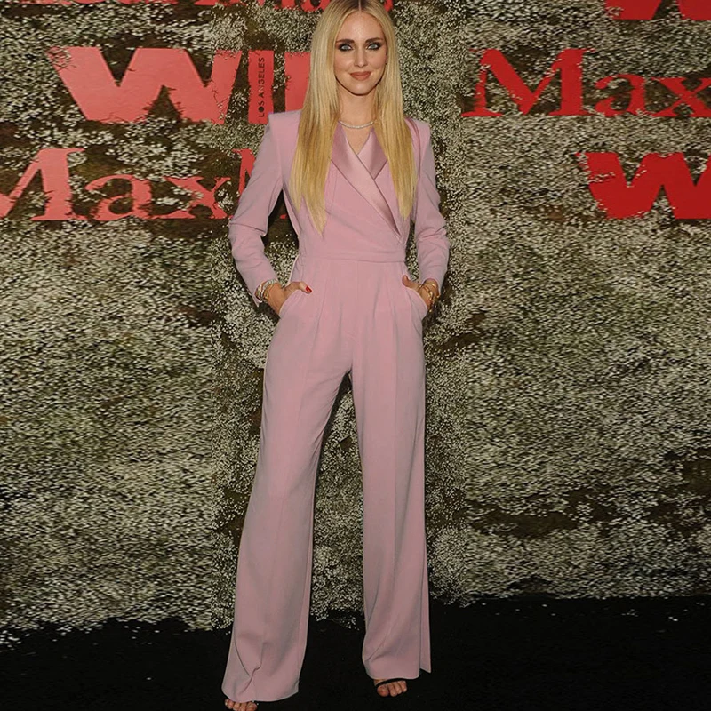 XF Fashion Casual Pink/Apricot Jumpsuit 2019 Autumn New Suit Collar Slim Down Straight Pants Commuter Occupation Women
XF Fashion Casual Pink/Apricot Jumpsuit 2019 Autumn New Suit Collar Slim Down Straight Pants Commuter Occupation Women