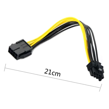 8.28 SALE! 21cm 8 pin to 8 pin 8pin to ( 6+2 ) 8pin extention power cable Adapter Cable 18AWG PCI E for video card
8.28 SALE! 21cm 8 pin to 8 pin 8pin to ( 6+2 ) 8pin extention power cable Adapter Cable 18AWG PCI E for video card