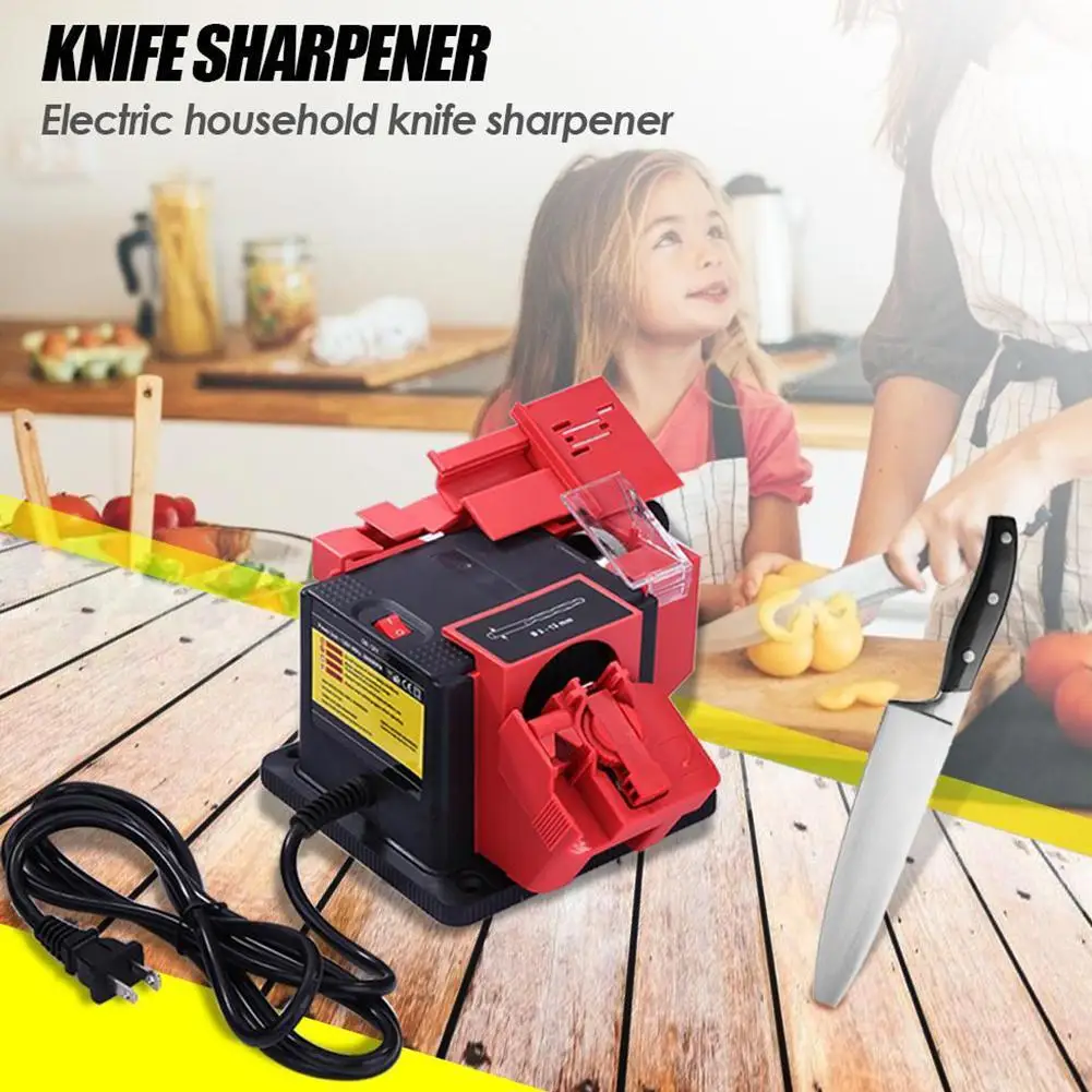 Electric Knife Sharpener household multi-function Kitchen Sharpening Drill bit Scissors Planer blade Chisel sharpening Machine
Electric Knife Sharpener household multi-function Kitchen Sharpening Drill bit Scissors Planer blade Chisel sharpening Machine