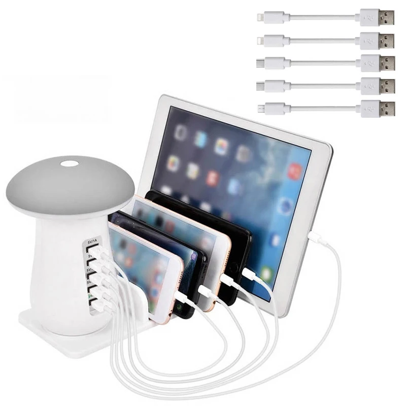 Multiple Ports USB Charger Station Desktop QC 3.0 Quick Charging Dock Tablet Mobile Phone Charger Stand 50W Total Charger Pad
Multiple Ports USB Charger Station Desktop QC 3.0 Quick Charging Dock Tablet Mobile Phone Charger Stand 50W Total Charger Pad