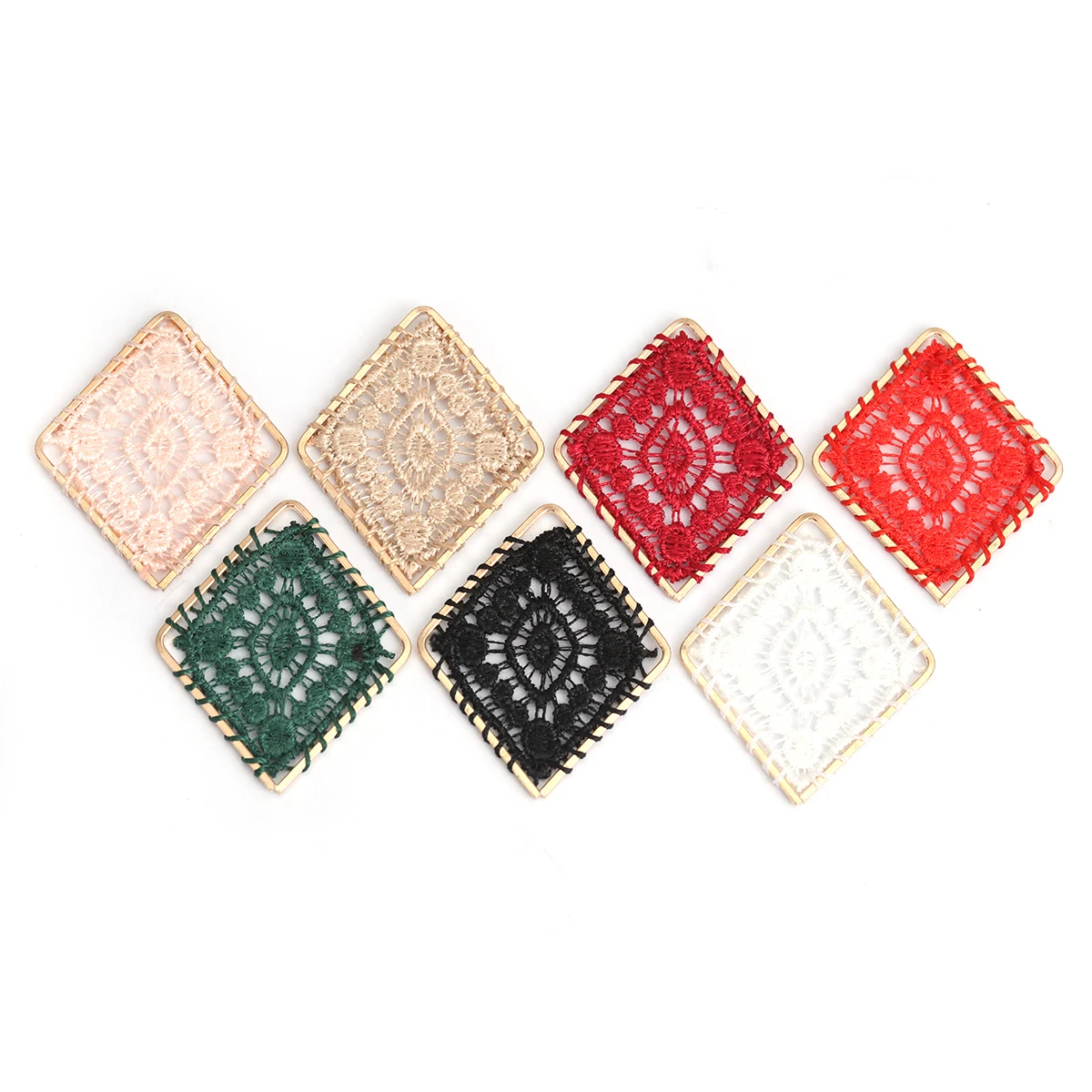 Тканые соединители ромбов сплав на основе цинка и хлопок Золотой цвет 45 мм x 38 мм DIY серьги ожерелье подарки изготовление ювелирных изделий, 10 шт
Тканые соединители ромбов сплав на основе цинка и хлопок Золотой цвет 45 мм x 38 мм DIY серьги ожерелье подарки изготовление ювелирных изделий, 10 шт