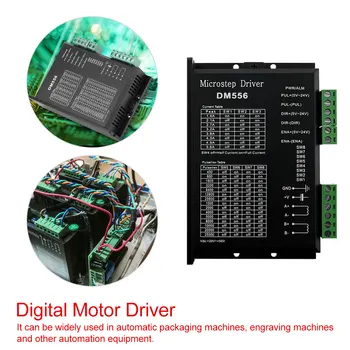 Micro Stepper Digital Stepper Motor Driver DM556 Stepper Motor Controller Suitable For Drive 57 And 86Motor
Micro Stepper Digital Stepper Motor Driver DM556 Stepper Motor Controller Suitable For Drive 57 And 86Motor
