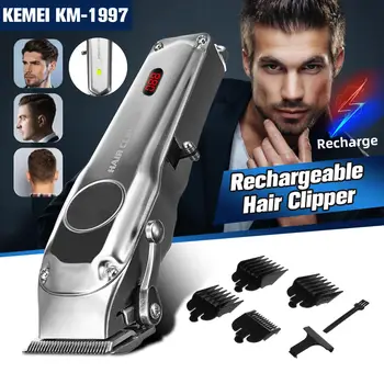 Rechargeable Hair Clipper Cordless Electric Hair Trimmer Professional Haircut Shaver Beard Shaver Machine All Metal
Rechargeable Hair Clipper Cordless Electric Hair Trimmer Professional Haircut Shaver Beard Shaver Machine All Metal