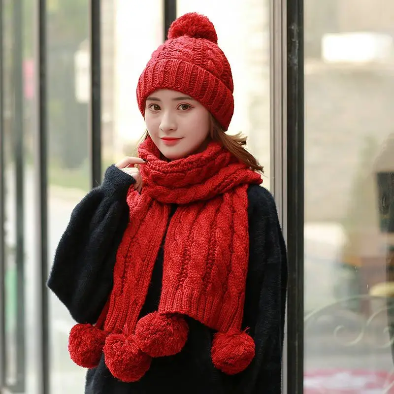 2018 Soft Pom Poms Winter Hats and Scarf For Women Kitted Beanies Hats Set Thicken Solid Pink Scarf For Girls Thicken Beanies
2018 Soft Pom Poms Winter Hats and Scarf For Women Kitted Beanies Hats Set Thicken Solid Pink Scarf For Girls Thicken Beanies