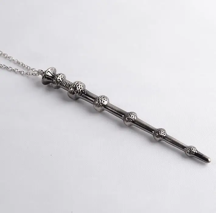 Harri Potter Magic Wand Vintage Necklace Pendant Metal Keychain Classic Goblet of Fire Toy Figures Key Ring For Fans Gifts