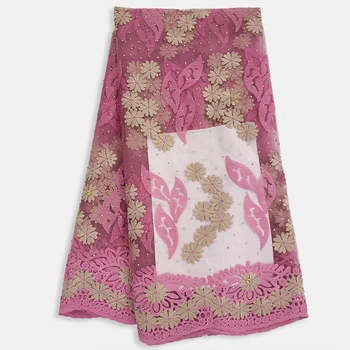 Latest Fashion African Lace Fabric Rhinestone Flower Embroidery Net Lace Sewing Women Dress Designer Nigerian Tulle Laces Fabric
Latest Fashion African Lace Fabric Rhinestone Flower Embroidery Net Lace Sewing Women Dress Designer Nigerian Tulle Laces Fabric