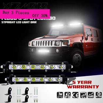 XFZMZBZ 7 Inch 18W Row of white light LED strip lights working driving modified off-road headlights roof strip lights
XFZMZBZ 7 Inch 18W Row of white light LED strip lights working driving modified off-road headlights roof strip lights