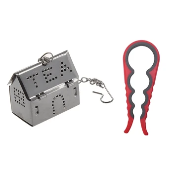 1 Pcs Silver Mini Tray House Shaped Tea Infuser Tea Ball Set & 1 Pcs Functional Container Bottle Jar Lid Can Opener
1 Pcs Silver Mini Tray House Shaped Tea Infuser Tea Ball Set & 1 Pcs Functional Container Bottle Jar Lid Can Opener