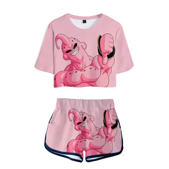 Dragon ball Z Super Saiyan Goku T shirt 3D Women Set Girl lovely Print Navel short sleeve T-shirt and Short Pants Two Piece Sets
Dragon ball Z Super Saiyan Goku T shirt 3D Women Set Girl lovely Print Navel short sleeve T-shirt and Short Pants Two Piece Sets