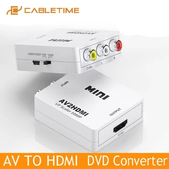 CABLETIME RCA To HDMI Mini Composite 1080P Audio Video AV CVBS Adapter Converter for TV C304
CABLETIME RCA To HDMI Mini Composite 1080P Audio Video AV CVBS Adapter Converter for TV C304