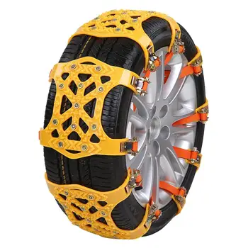 1pc Car Snow Chain Rubber Roadway Safety Tire Snow Thickened Adjustable Anti-skid Non-slip Tire Chain For SUV Off-road Vehicles 
1pc Car Snow Chain Rubber Roadway Safety Tire Snow Thickened Adjustable Anti-skid Non-slip Tire Chain For SUV Off-road Vehicles