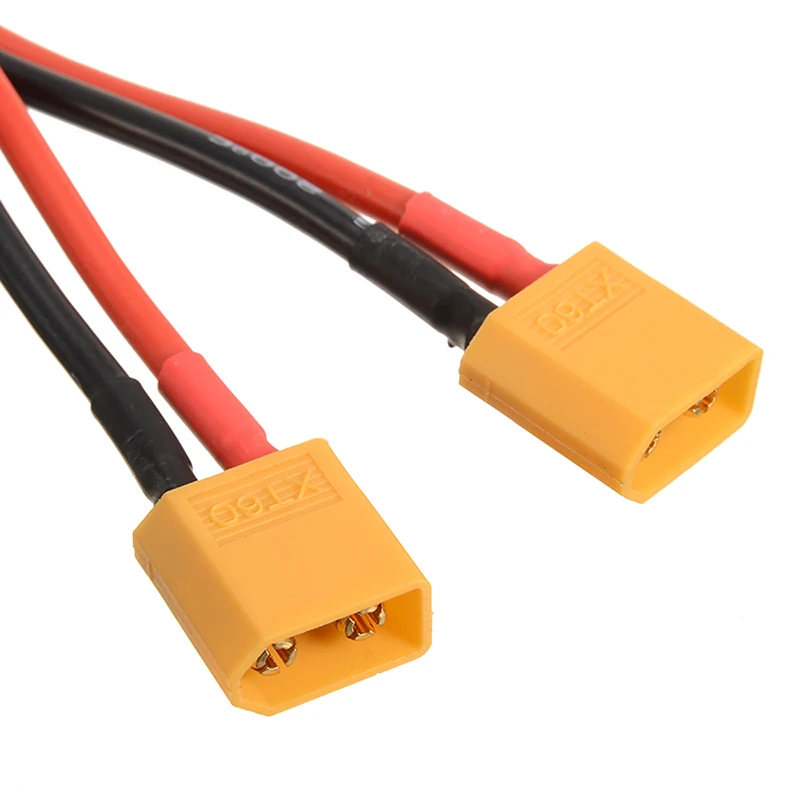 10cm XT60 Plug Power Parallel Battery Connector Cable Dual Y Extension Lines  Cable Extension DIY Male&Female Battery Cable