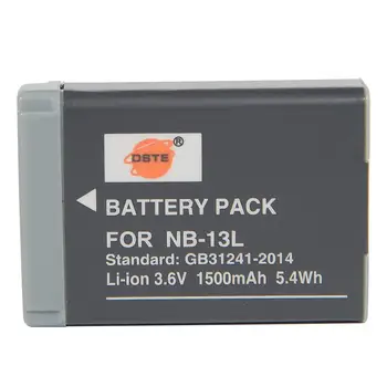 DSTE NB-13L Replacement Li-ion Battery for Canon PowerShot G5X G7X G9X G7 X Mark II G9X Mark II SX620 HS SX720 HS SX730 HS
DSTE NB-13L Replacement Li-ion Battery for Canon PowerShot G5X G7X G9X G7 X Mark II G9X Mark II SX620 HS SX720 HS SX730 HS