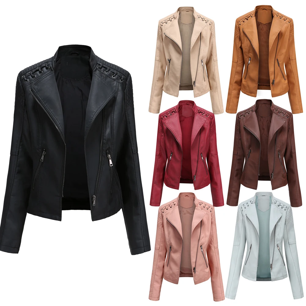 Women's PU Leather Motorcycle Jackets Slim Short Biker Coat Autumn Spring TY66
Women's PU Leather Motorcycle Jackets Slim Short Biker Coat Autumn Spring TY66