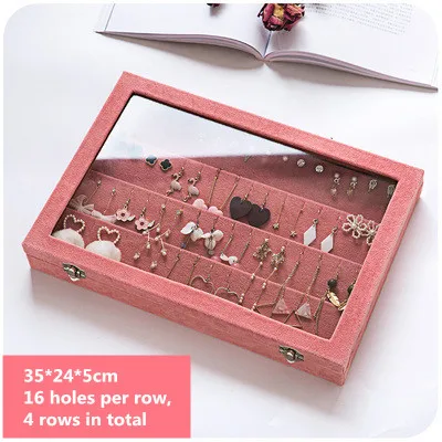Large Capacity Women Transparent Stud Earrings Display Stand Handmade Jewelry Ring Storage Box
Large Capacity Women Transparent Stud Earrings Display Stand Handmade Jewelry Ring Storage Box