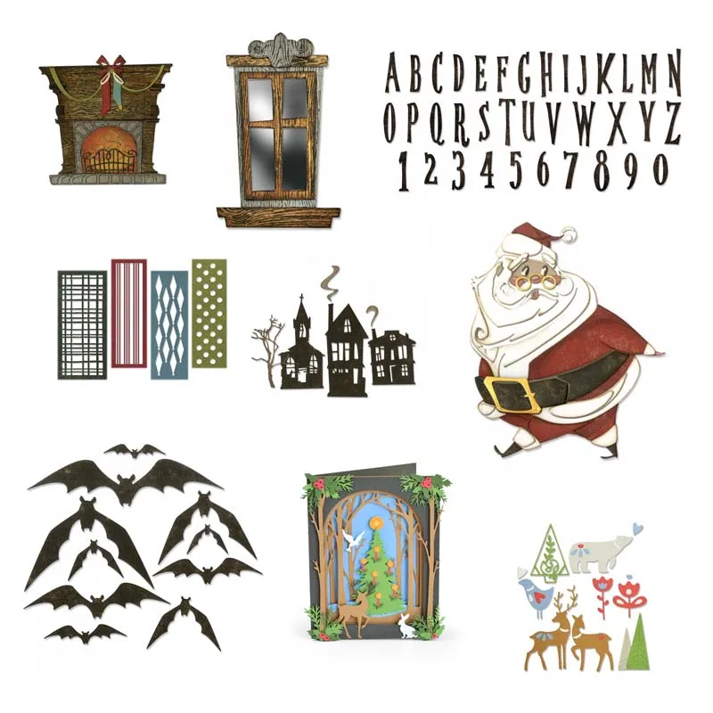 Christmas and Halloween Metal cutting dies cut mold Scrapbook paper craft knife mould blade punch stencils
Christmas and Halloween Metal cutting dies cut mold Scrapbook paper craft knife mould blade punch stencils