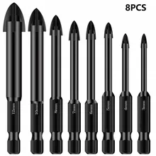 8 PCS/ Set Drill Bits Carbide Hole Opener Brick Cemented Carbide Triangular Bit Tool Universal Cross Hexagonal Bit Set
8 PCS/ Set Drill Bits Carbide Hole Opener Brick Cemented Carbide Triangular Bit Tool Universal Cross Hexagonal Bit Set