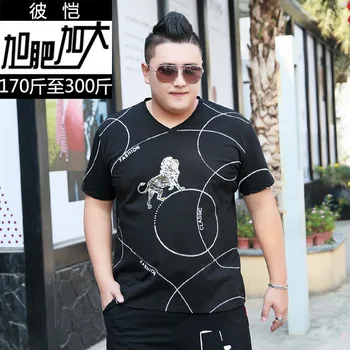 Men Plus Fat Plus Size V Collar Circle Cartoon Leopard Printing Short Sleeve T Shirt Large Size Loose Top
Men Plus Fat Plus Size V Collar Circle Cartoon Leopard Printing Short Sleeve T Shirt Large Size Loose Top