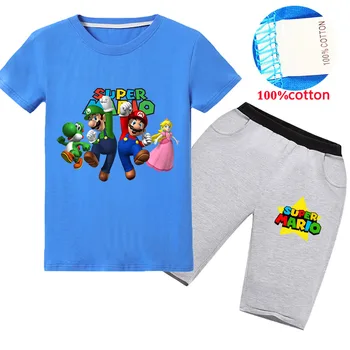 Baby super mario Boy Clothing Set Cute Summer T-Shirt Cartoon Children Boys Clothes Shorts Suit for Kids Outfit Outfit
Baby super mario Boy Clothing Set Cute Summer T-Shirt Cartoon Children Boys Clothes Shorts Suit for Kids Outfit Outfit