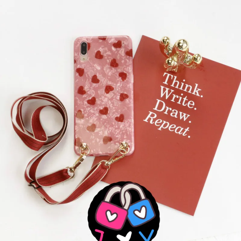 Cute simple love shell Crossbody chain soft phone case for iphone XS MAX CASE For iphone X XR 6 6S 7 8 plus 7plus cover strap
Cute simple love shell Crossbody chain soft phone case for iphone XS MAX CASE For iphone X XR 6 6S 7 8 plus 7plus cover strap