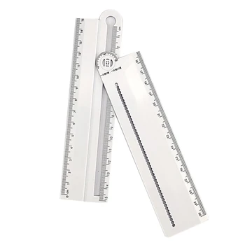 Multifunctional Ruler Angle Ruler Circular Arc Parallel Lines Shatterproof White Plastic
Multifunctional Ruler Angle Ruler Circular Arc Parallel Lines Shatterproof White Plastic
