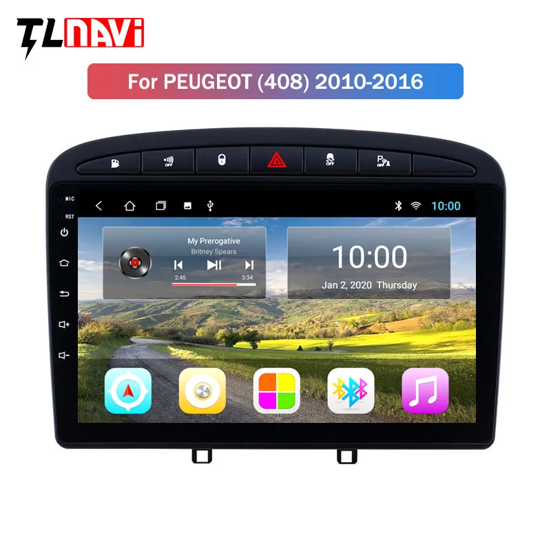 Автомобильная стерео система 2 Гб ОЗУ 9 дюймов Android 1 для PEUGEOT 2010 2016 308 GPS навигация