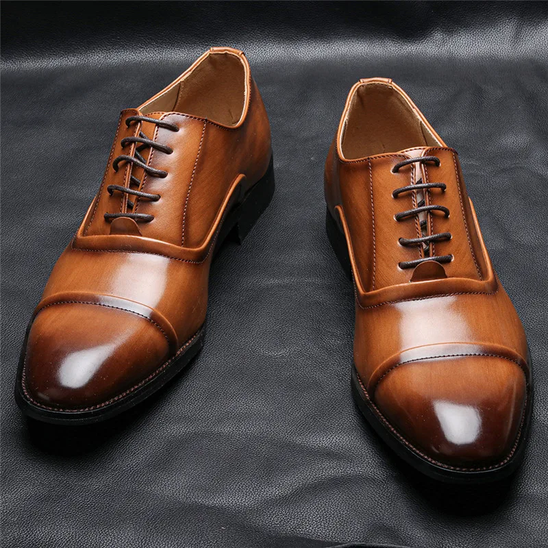 2021 Men Business Office Casual Leather Shoes Spring Summer Formal Dress Shoes Wedge Vintage Wedding Italian Loafers Oxfords
2021 Men Business Office Casual Leather Shoes Spring Summer Formal Dress Shoes Wedge Vintage Wedding Italian Loafers Oxfords