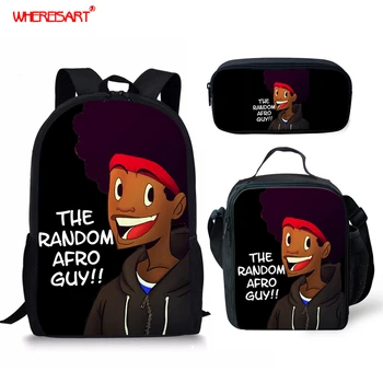 WHEREISART School Bags for Boys African Guy School Backpack Black Afro Boy Daypack Kids Bag Child Backpack for Bookbag Mochila
WHEREISART School Bags for Boys African Guy School Backpack Black Afro Boy Daypack Kids Bag Child Backpack for Bookbag Mochila