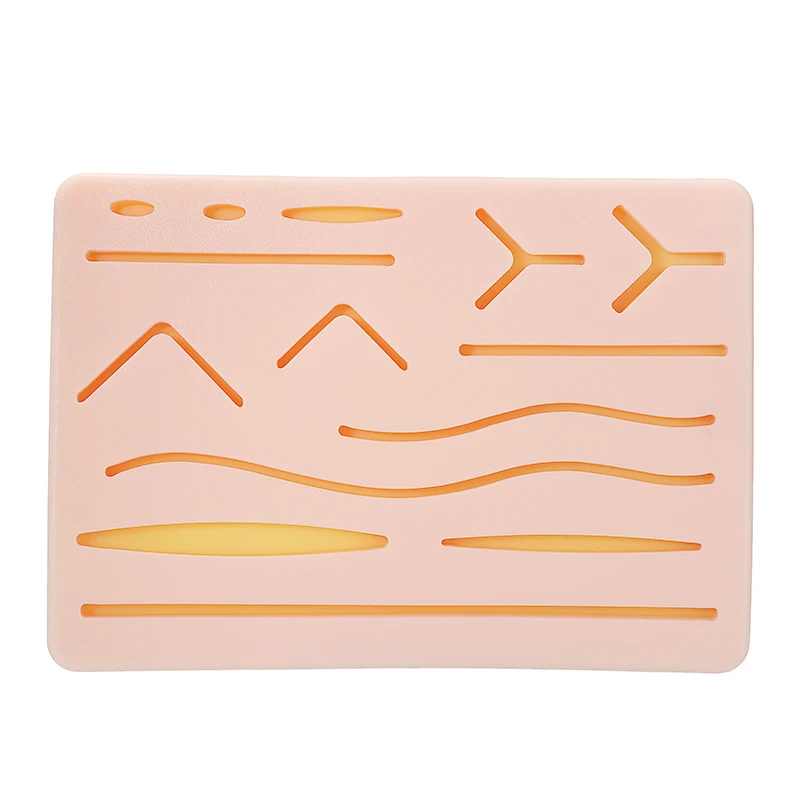 Medical Silicone Skins Pad Practice Wound Simulated Skin Suture Module Training Kit Traumatic Pistol Simulation Training Tool
Medical Silicone Skins Pad Practice Wound Simulated Skin Suture Module Training Kit Traumatic Pistol Simulation Training Tool