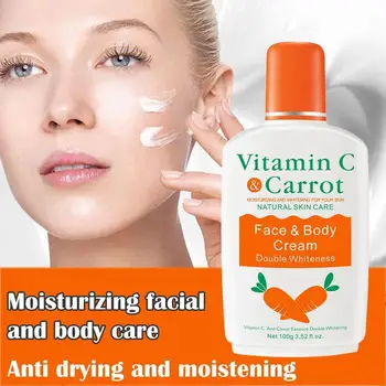 100g Vitamin C Carrot Bleaching Body Cream Skin Cream Brightening Lotion Whitening Moisturizing Skin Body H6D6 
100g Vitamin C Carrot Bleaching Body Cream Skin Cream Brightening Lotion Whitening Moisturizing Skin Body H6D6
