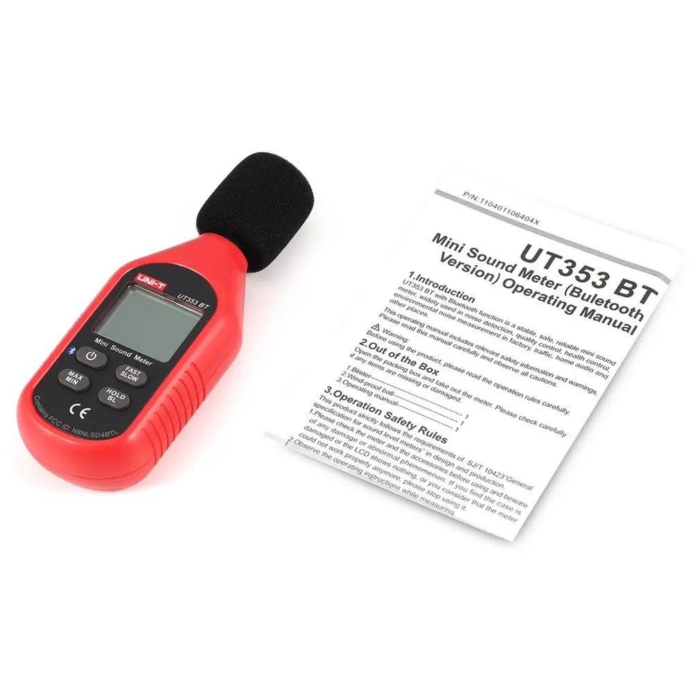 Bluetooth Digital LCD Mini Sound Level Meter Noise Audio Volume Detector Decibel Monitoring Tester 30-130dB
Bluetooth Digital LCD Mini Sound Level Meter Noise Audio Volume Detector Decibel Monitoring Tester 30-130dB