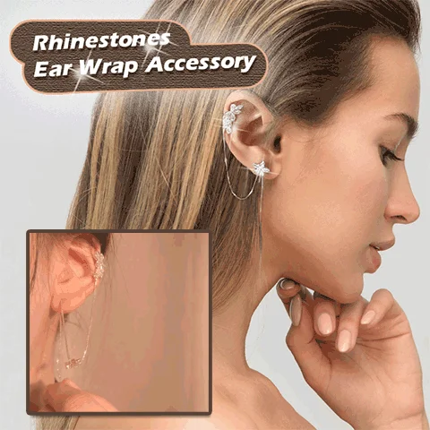 Rhinestones Ear Wrap Accessory Pearl Crystal Earrings Bling Ear Style Accessory Fashion Earring for Girls 
Rhinestones Ear Wrap Accessory Pearl Crystal Earrings Bling Ear Style Accessory Fashion Earring for Girls