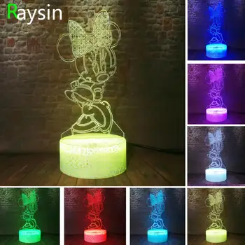 Cartoon 3D Illusion LED Minnie Mickey 7 Color Smart Touch Button Control Crack Night Light Child Kids Boys Girls Xmas Toys Gifts
Cartoon 3D Illusion LED Minnie Mickey 7 Color Smart Touch Button Control Crack Night Light Child Kids Boys Girls Xmas Toys Gifts