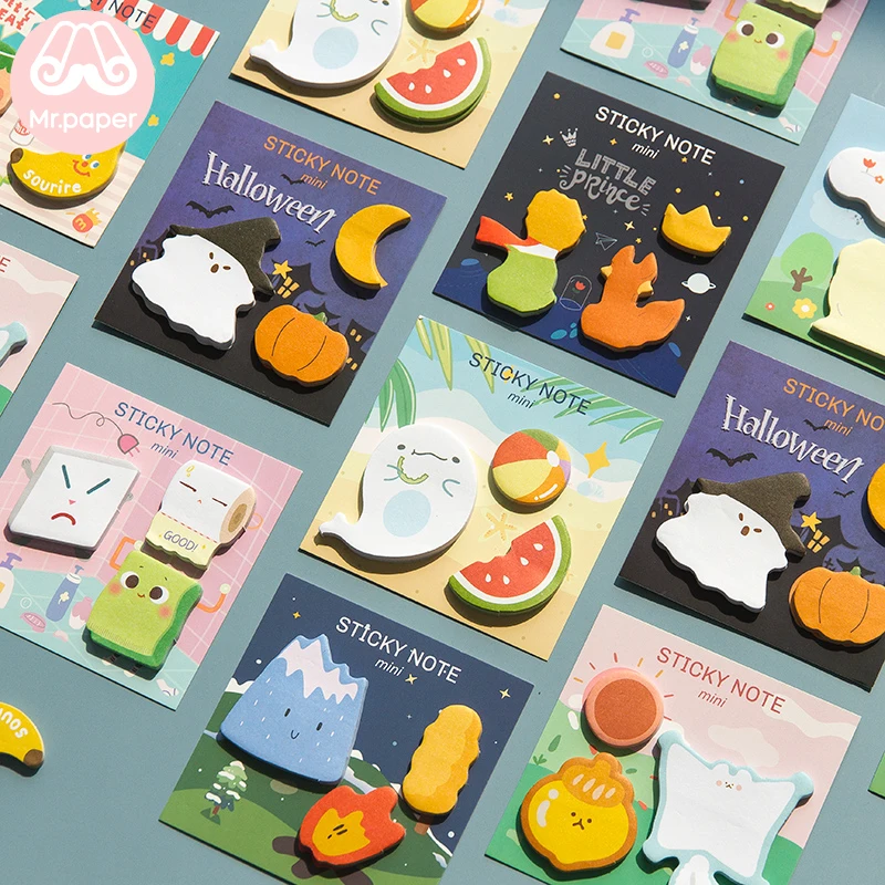 Mr Paper 90pcs/lot 8 Designs Little Prince Halloween Cartoon Memo Pads Sticky Notes Diary Creative Self-Stick Notes Memo Pads
Mr Paper 90pcs/lot 8 Designs Little Prince Halloween Cartoon Memo Pads Sticky Notes Diary Creative Self-Stick Notes Memo Pads