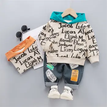 Children Fashion Clothes Suit Spring Kids Boy Girl Letter Hoodies jeans 2Pcs/sets Baby Toddler Clothing Infant Sportswear sets
Children Fashion Clothes Suit Spring Kids Boy Girl Letter Hoodies jeans 2Pcs/sets Baby Toddler Clothing Infant Sportswear sets