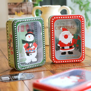Square Transparent Film Tinplate Christmas Gift Gift Box Storage Candy Cookie Baking Packaging 
Square Transparent Film Tinplate Christmas Gift Gift Box Storage Candy Cookie Baking Packaging