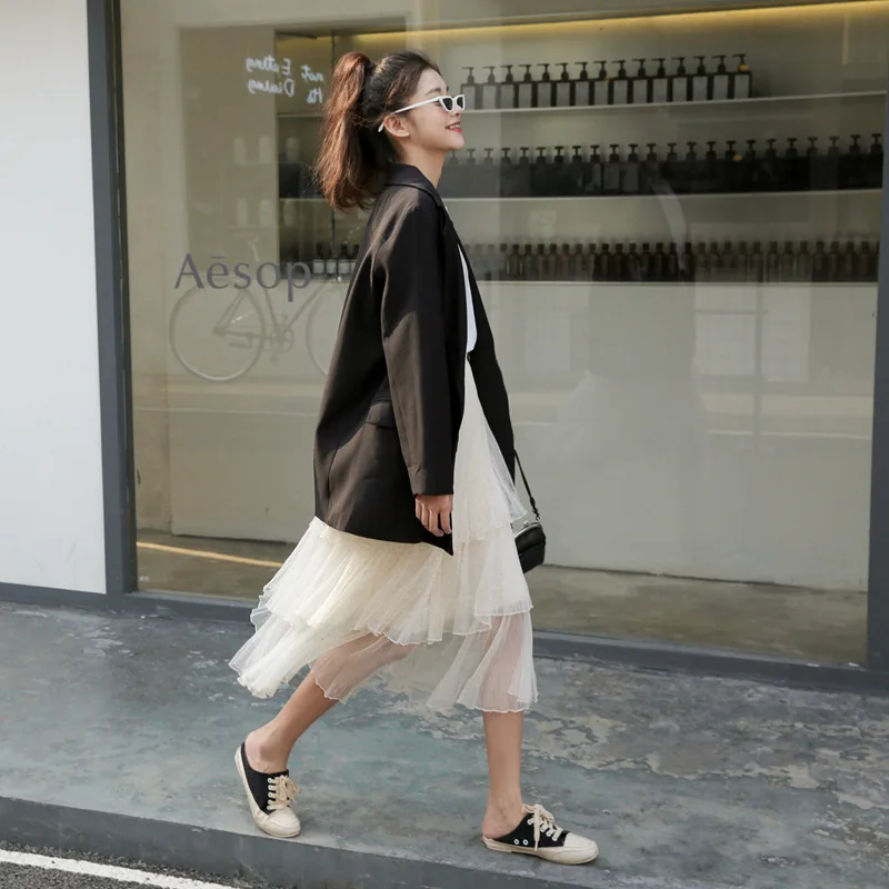 INS Hong Kong Style 2019 Autumn New Style Korean-style Simple Loose-Fit Elegant Fold-down Collar Loose-Fit Coat Women's Mid-leng
INS Hong Kong Style 2019 Autumn New Style Korean-style Simple Loose-Fit Elegant Fold-down Collar Loose-Fit Coat Women's Mid-leng