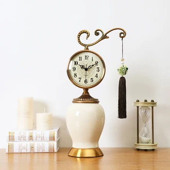 CHINESE STYLE RETRO TABLE CLOCK FIGURINES CRAFTS LIVINGROOM DESKTOP CLOCKS ORNAMENTS DECORATION OFFICE TABLE FURNISHING ARTWORK
CHINESE STYLE RETRO TABLE CLOCK FIGURINES CRAFTS LIVINGROOM DESKTOP CLOCKS ORNAMENTS DECORATION OFFICE TABLE FURNISHING ARTWORK