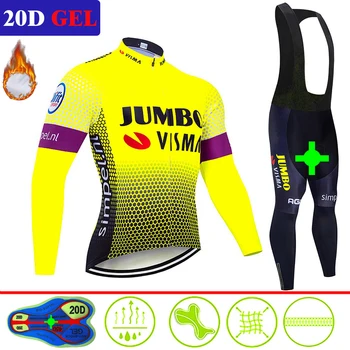 2020 Pro Team Jumbo Cycling Jersey 20D Bib Set Mtb Uniform Bike Clothing Mens Winter Thermal Fleece Bicycle Clothes Cycling Wear
2020 Pro Team Jumbo Cycling Jersey 20D Bib Set Mtb Uniform Bike Clothing Mens Winter Thermal Fleece Bicycle Clothes Cycling Wear