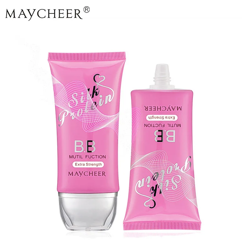MAYCHEER Brand Silk Protein BB Cream Makeup Face Base Liquid Foundation Make Up Concealer Moisturizing Whitening Cosmetics
MAYCHEER Brand Silk Protein BB Cream Makeup Face Base Liquid Foundation Make Up Concealer Moisturizing Whitening Cosmetics