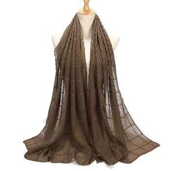 Winter Women's Scarf Muslim Hijab Scarves Plain Colours Cotton Viscose with Shinny Thread Pliad Hijab Scarves
Winter Women's Scarf Muslim Hijab Scarves Plain Colours Cotton Viscose with Shinny Thread Pliad Hijab Scarves